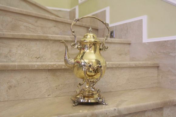 Старинная бульотка из латуни. Европа. Конец 19 века