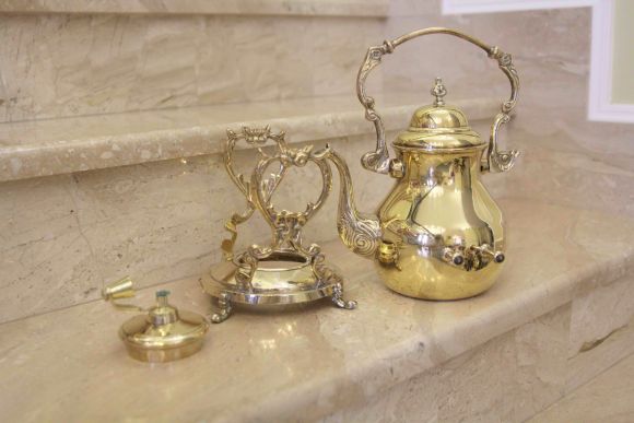 Старинная бульотка из латуни. Европа. Конец 19 века