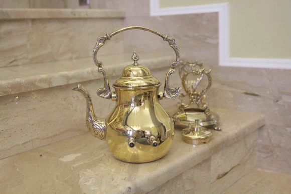 Старинная бульотка из латуни. Европа. Конец 19 века