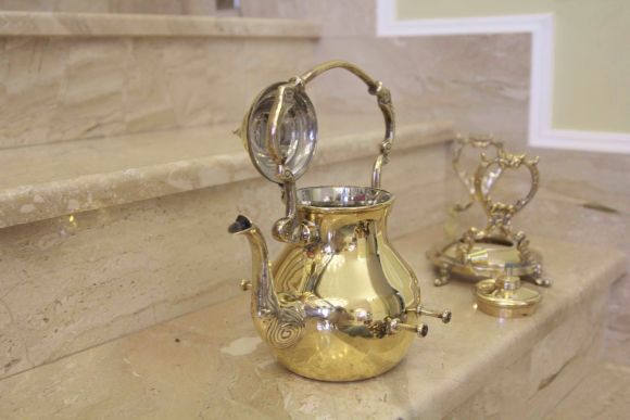 Старинная бульотка из латуни. Европа. Конец 19 века