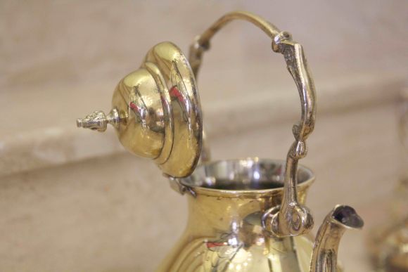 Старинная бульотка из латуни. Европа. Конец 19 века