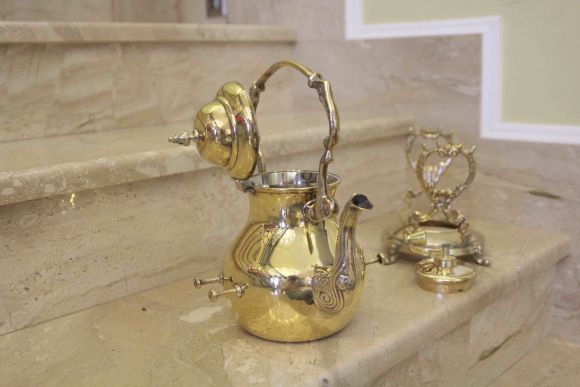 Старинная бульотка из латуни. Европа. Конец 19 века