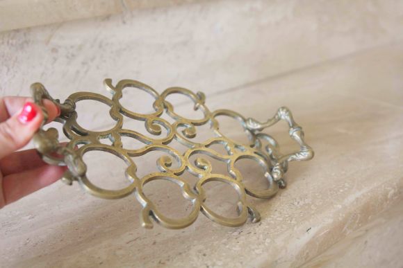 Винтажная ажурная подставка под горячее