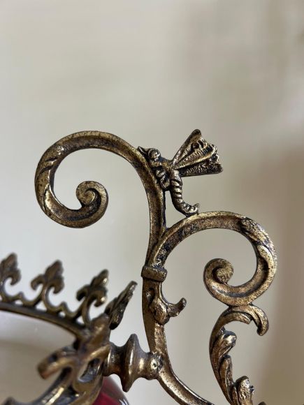 Каминный гарнитур - канделябры и ваза. Антик