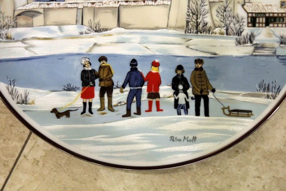 Винтажная декоративная тарелка. Европа. Начало 20 века