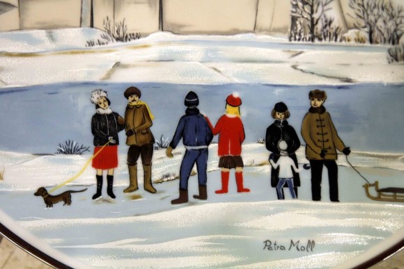 Винтажная декоративная тарелка. Европа. Начало 20 века