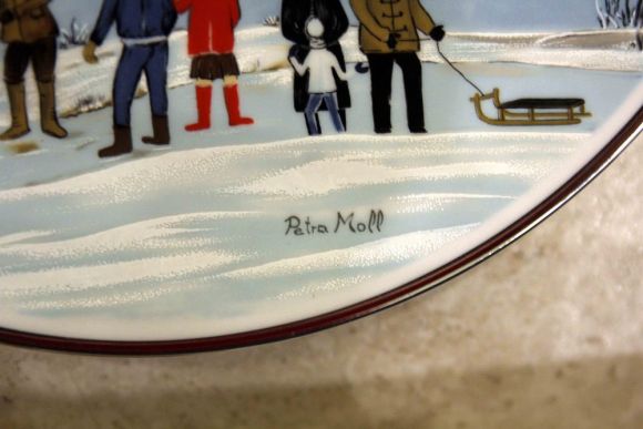 Винтажная декоративная тарелка. Европа. Начало 20 века