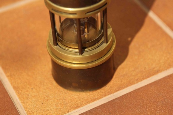 Антикварная шахтерская керосиновая лампа - Фонарь. Идеальное состояние