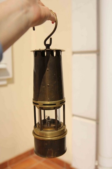 Антикварная шахтерская керосиновая лампа - Фонарь. Идеальное состояние