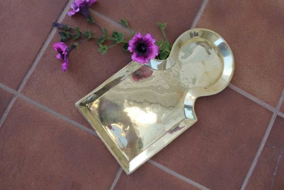 Отличный интересный старинный поднос