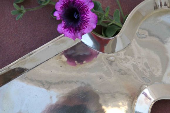 Отличный интересный старинный поднос