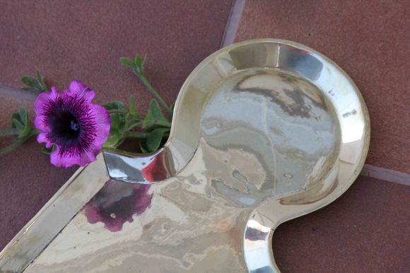 Отличный интересный старинный поднос