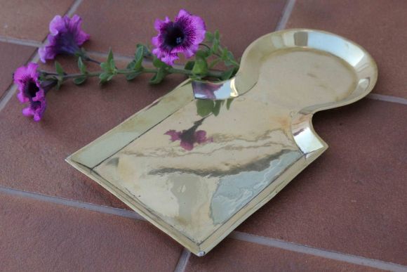 Отличный интересный старинный поднос