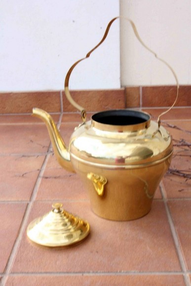 Кухонная Винатжная утварь - Чайник из латуни. Превосходное состояние