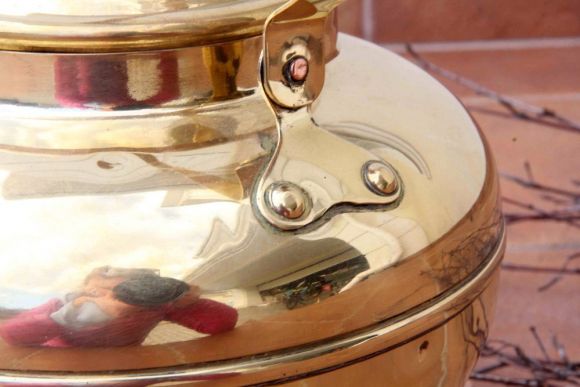 Кухонная Винатжная утварь - Чайник из латуни. Превосходное состояние