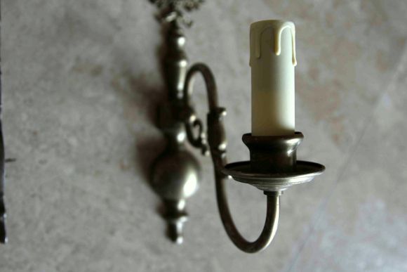 Винтажные латунные бра с орлами