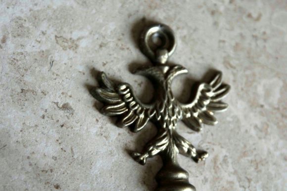 Винтажные латунные бра с орлами