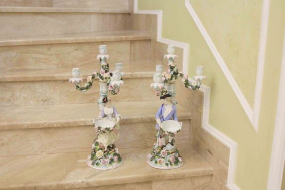 Парные канделябры Sitzendorf