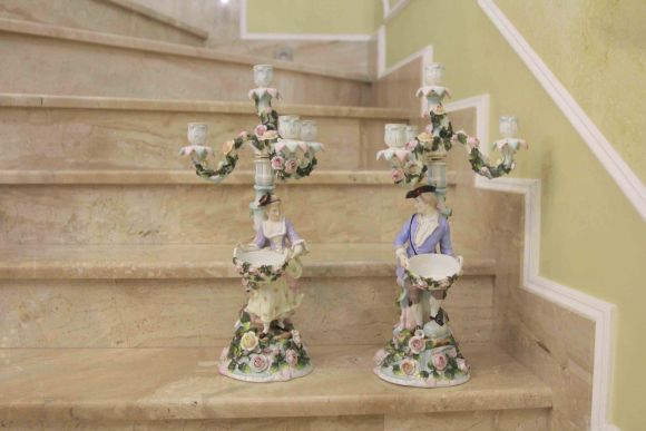 Парные канделябры Sitzendorf