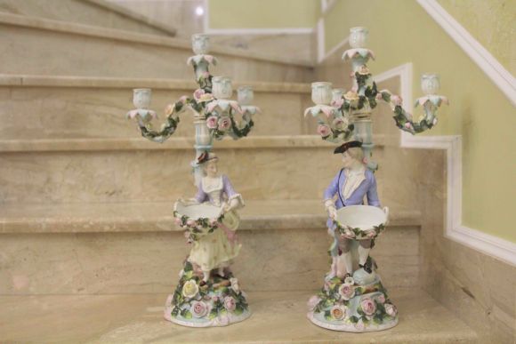 Парные канделябры Sitzendorf