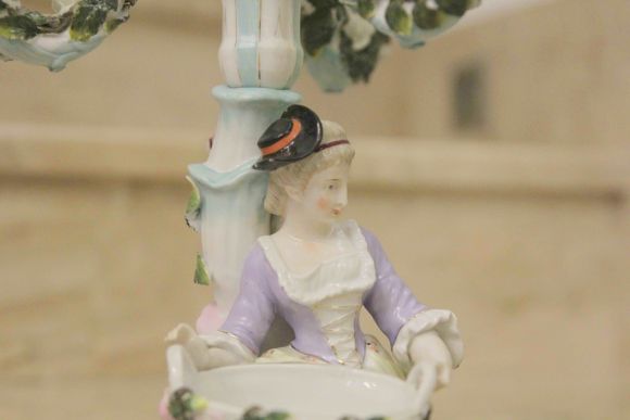 Парные канделябры Sitzendorf