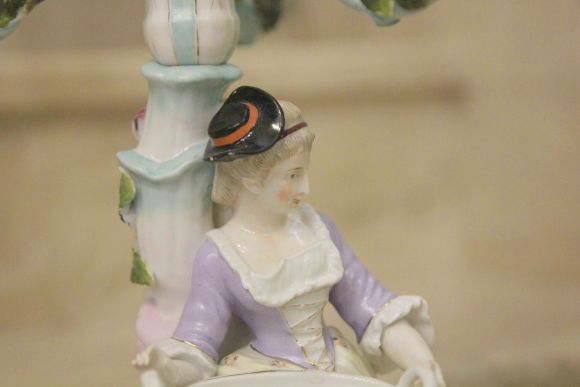 Парные канделябры Sitzendorf