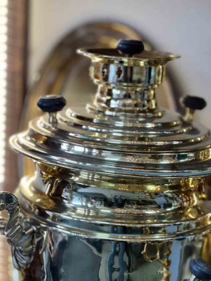 Самовар 19 века, Баташевы, медали. Фасон полуваза