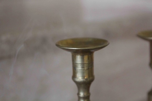 Пара замечательных подсвечников из латуни в идеальном состоянии