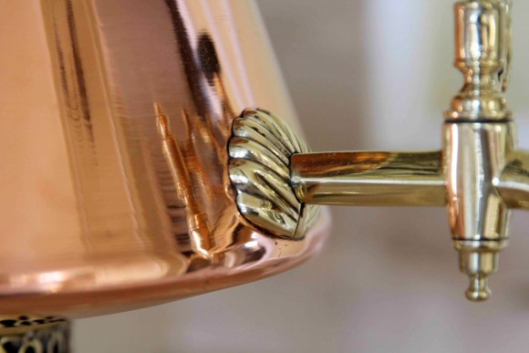 Очень редкий комбинированный самовар сложной конической формы