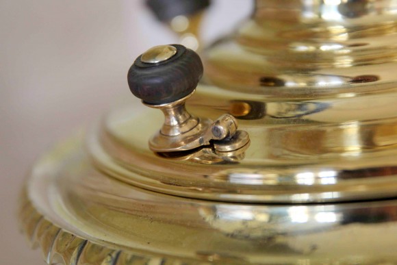 Очень редкий комбинированный самовар сложной конической формы