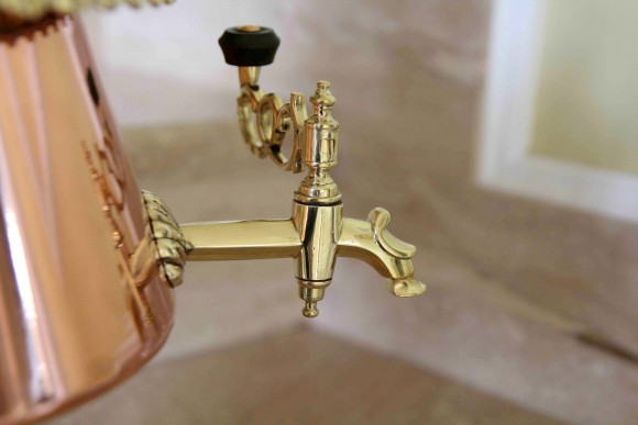 Очень редкий комбинированный самовар сложной конической формы