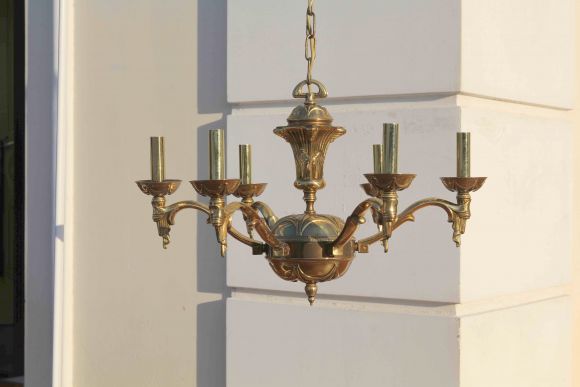 Винтажная тяжелая люстра