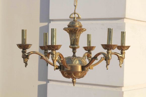 Винтажная тяжелая люстра