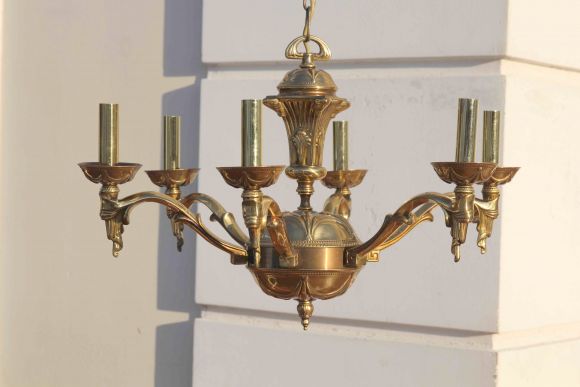 Винтажная тяжелая люстра