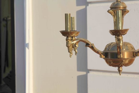 Винтажная тяжелая люстра