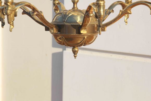 Винтажная тяжелая люстра