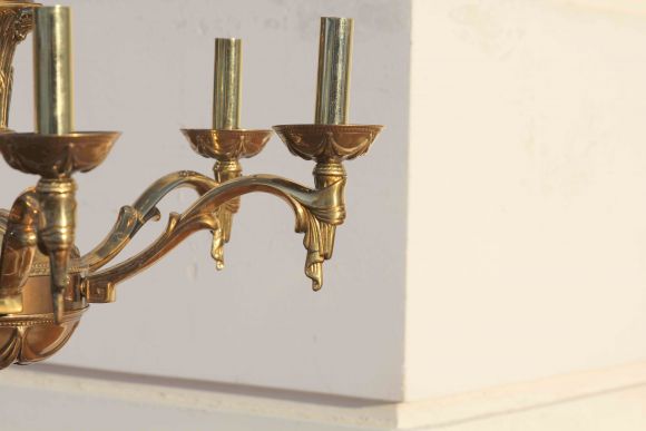 Винтажная тяжелая люстра