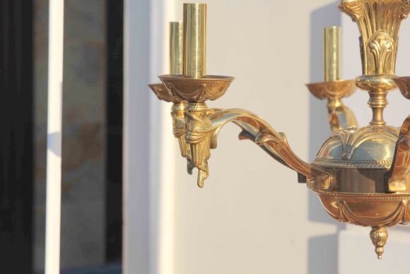 Винтажная тяжелая люстра