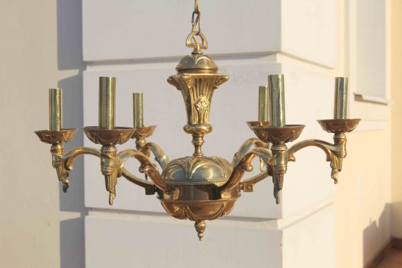 Винтажная тяжелая люстра