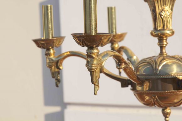 Винтажная тяжелая люстра