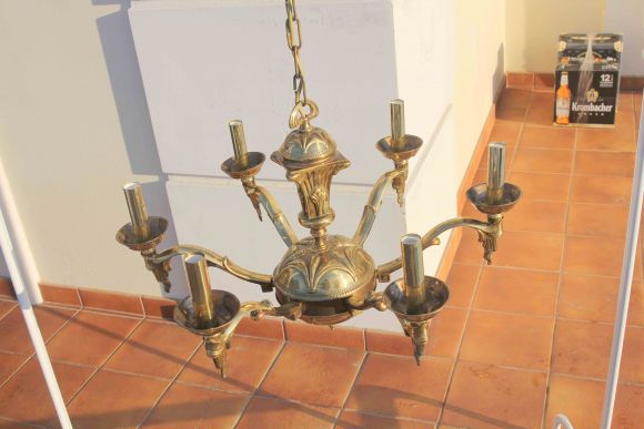 Винтажная тяжелая люстра