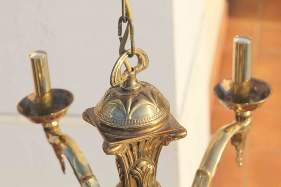 Винтажная тяжелая люстра