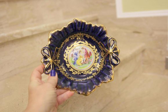 Нарядная Японская тарелочка. Европа. Середина 20 века