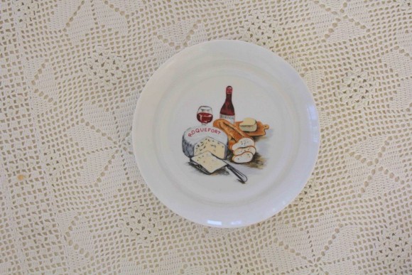 Стильная настенная, фарфоровая тарелка. Европа. Начало 20 века