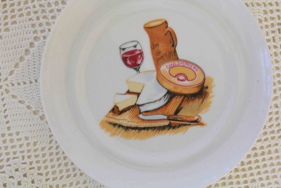 Стильная настенная, фарфоровая тарелка. Европа. Начало 20 века