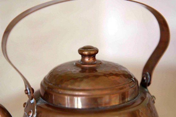 Медный чайник. Хорош для самовара. Финляндия. Винтаж. Чеканка