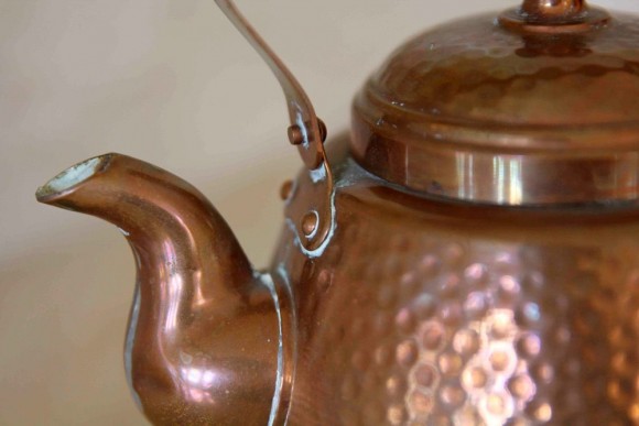 Медный чайник. Хорош для самовара. Финляндия. Винтаж. Чеканка