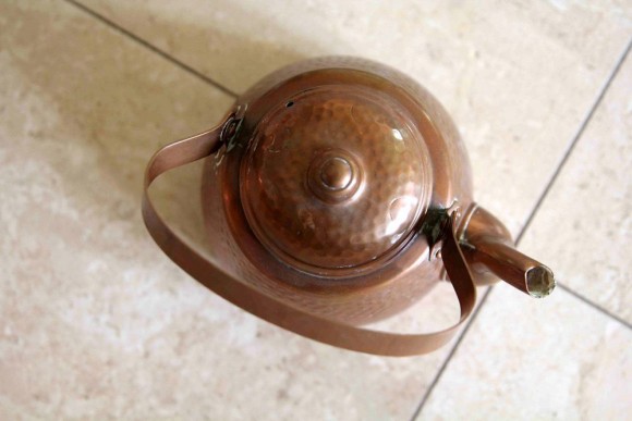 Медный чайник. Хорош для самовара. Финляндия. Винтаж. Чеканка