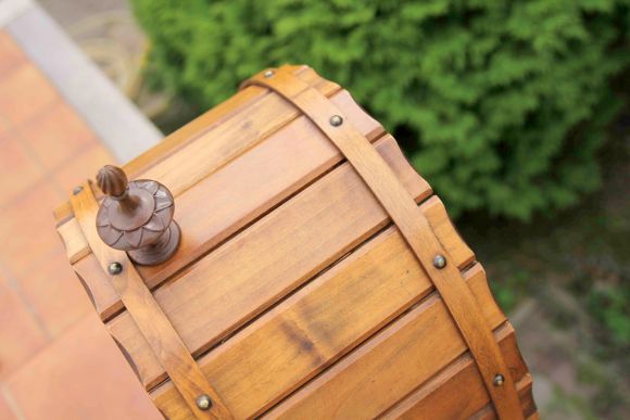 Дубовая бочка-бар для винных бутылок