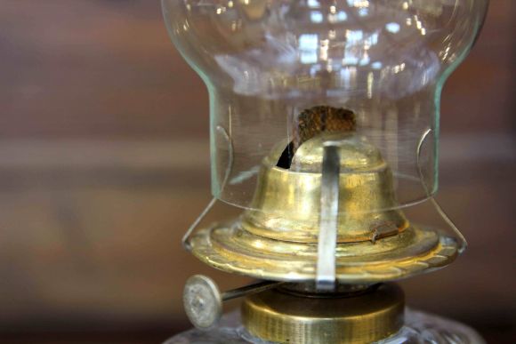 Винтажная керосиновая лампа. Европа. Начало 20 века